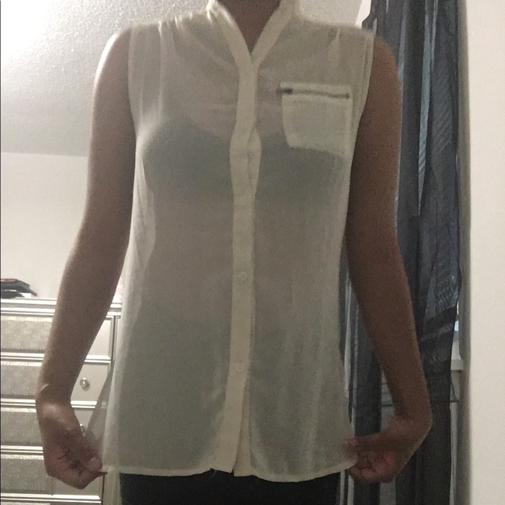 Cream button down